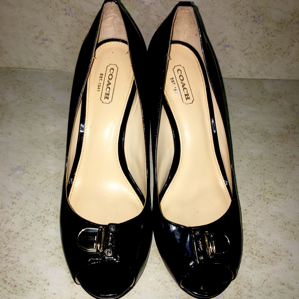 Coach Helaine Patent Leather Pumps